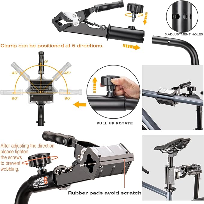 E-Bike Repair Stand (Max load 110lbs/50kg) - Bike Stand for Maintenance Workstand - Ebike Repair Stand Shop Home Mechanics for Mountain Bike and Road Bike (TB-WS51)