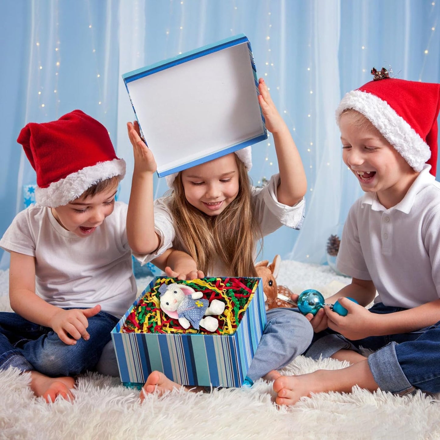 1 LB Gold Green Red Crinkle Cut Paper Shred Filler Great for Gift Wrapping, Basket Fillers, Birthday, Gift Wrapping, Anniversary, Halloween, Thanksgiving, Christmas Party Decor Filling Supplies