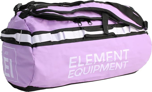Element Equipment Trailhead Duffel Bag Shoulder Straps Waterproof Violet/Lavendar Small
