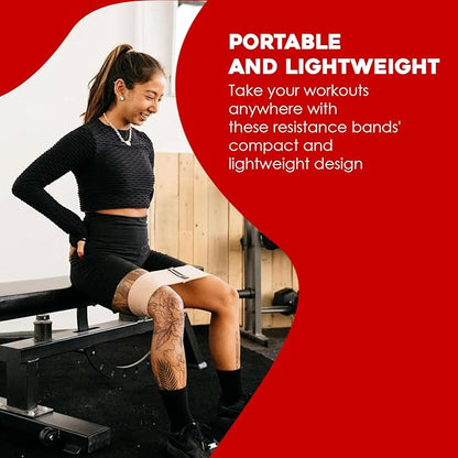 Resistance Bands Set, Versatile Latex Exercise Bands for Home and Gym Workouts, Ideal Workout Equipment for Men and Women, Resistance Bands for Legs, Physical Therapy, (3-Pack)