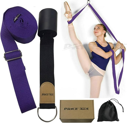 Door Flexibility & Stretching Leg Strap - Great for Ballet Cheer Dance Gymnastics or ANY Sport Leg Stretcher Door Flexibility Trainer Premium stretching equipment