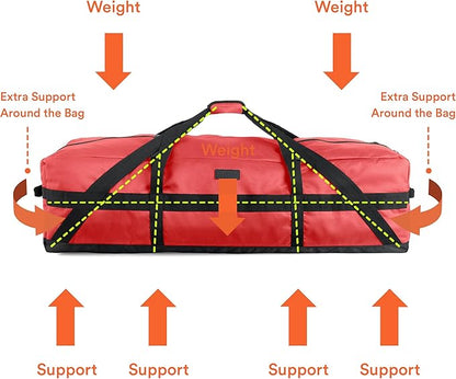 Fitdom 106L 45" Heavy Duty Extra Large Duffle with Upgrade Zipper, Durable & Water Resistant. Perfect as Camping Travel Storage Tent Storage Sports Equipment Bag For Coaches & More