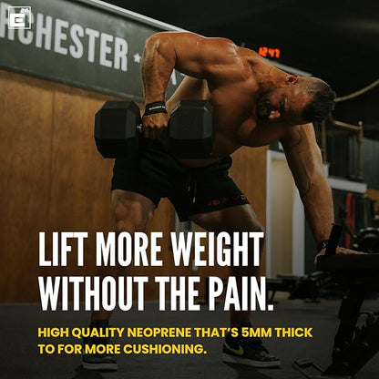 Element 26 Lifting Wrist Straps (Pair) With Guide - Weightlifting & Strength Training Straps for Men and Women