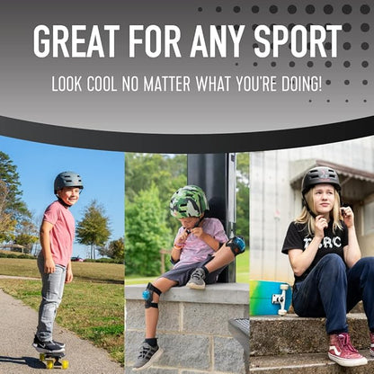 Flybar Bike Helmet- Multi Sport Dual Certified Adjustable Dial, Lightweight Skateboard Helmet, Roller Skating, Pogo, Electric Scooter, Snowboard, Boys and Girls Kids- Adults Helmets