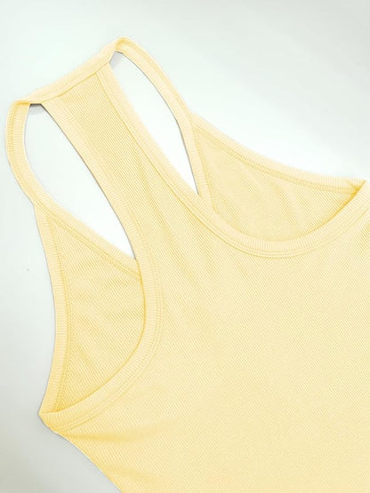 iGENJUN Workout Tops for Women Racerback Basic Tank Summer 2025 Camisole V Neck Slim Fit Ribbed Sleeveless