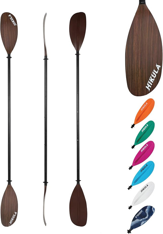Kayak Paddle Aluminum Shaft Paddle with Nylon Blades, Floating Adjustable Kayaking Oars, 3 Piece, 220-240cm/86-94 Inches,Black/Rose/Teal/Black/Orange/Grey