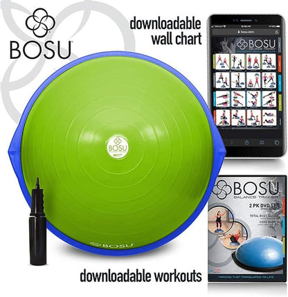 Bosu Balance Trainer, 65cm "The Original" - Lime Green/Blue