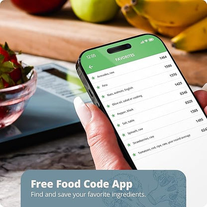 Greater Goods Nutrition Scale with Food Grade Glass, Perfect for Calorie Counting, Meal Prep, and Weight Loss (Stone Blue)