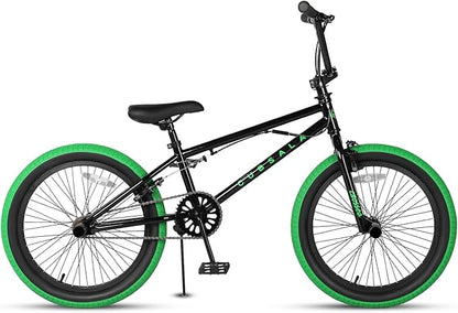Freestyle BMX Bike, 18 20 Inch Kids Bicycle for 5-13 Years Old Kids and Beginner Level Rider, Multiple Colors
