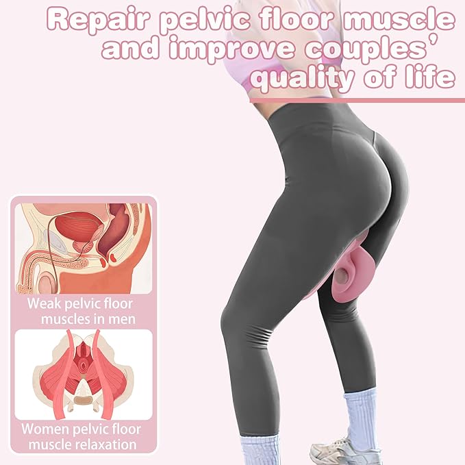 Inner Thigh and Pelvic Floor Muscle kegel Exerciser Toner for Women and Man, Leg Workout Exercise Equipment Device HIPS Pelvis Trainer Machine kegal excersize Toner