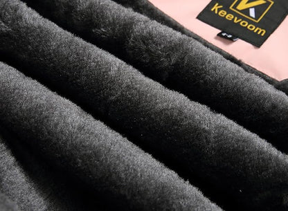 Keevoom Girl's Ski Jacket Winter Warm Thick Snow Coat Windproof Kids Outdoor Hooded Jackets