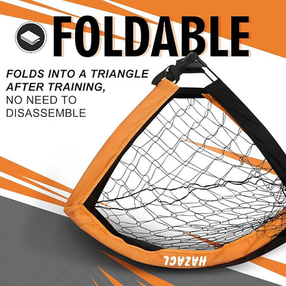 Kids Soccer Goal for Backyard, 6x4 9x5 FT Portable Soccer Nets Pop Up with Ball, Agility Ladder, Cones, Target & Carry Bag for Toddler Youth Outdoor Indoor Training Practice Sports Games Play