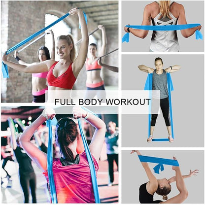 Resistance Bands,Professional Long Non-Latex Elastic Stretch Bands,Exercise Bands for Physical Therapy, Yoga, Pilates, Rehab, at-Home or The Gym Workouts, Strength Training