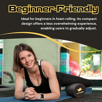 FitNation Foam Roller – High-Density Foam Muscle Roller – Textured Foam Rollers for Muscle Massage, Stretching, Pilates, Yoga