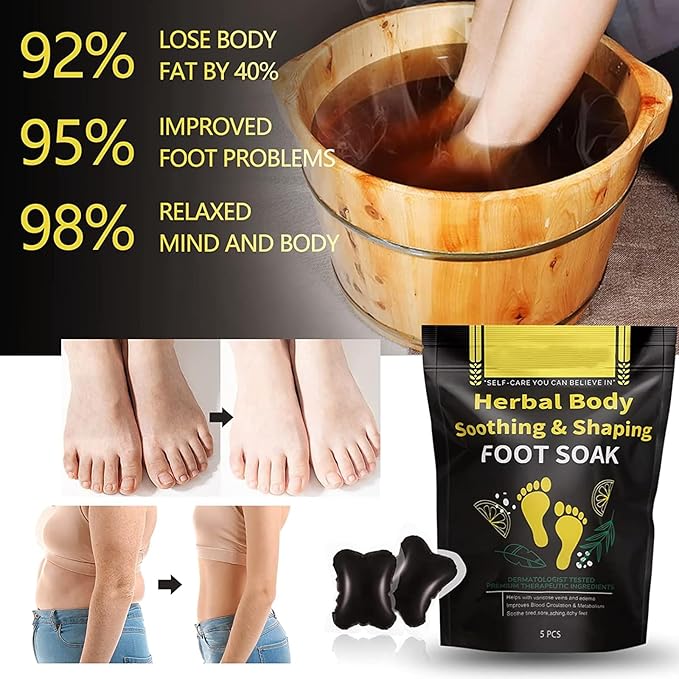 25Pcs Herbal Detox Cleansing Foot Soak Beads, Herbal Detox and Shaping Foot soak Beads Body Detox Foot Soak Natural Herbal Foot Massage Beads, Relaxing and Soothing Experience for Men and Women