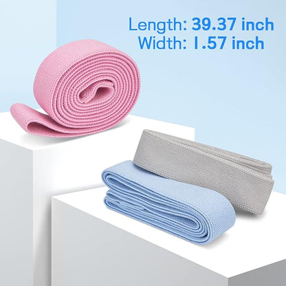 TheFitLife Resistance Exercise Bands for Women - Fabric Workout Bands for Booty, Hip, Glute, Leg, Thigh, Squat, Butt Lift Excersize and Fitness Loop Bands for Home Gym