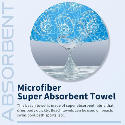 2 Pack Lightweight Thin Beach Towel Oversized 71"x32"