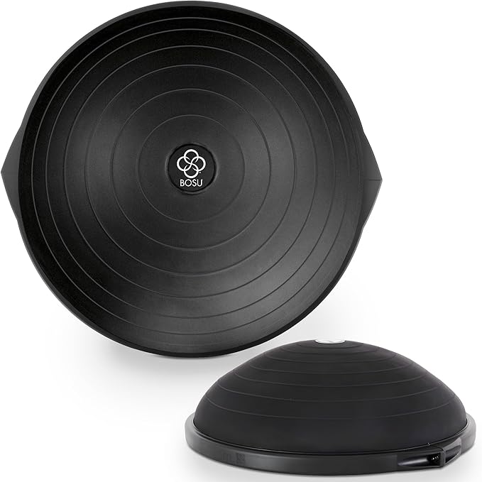 Bosu Pro Multi Functional Home Gym Full Body Balance Strength Trainer Ball Equipment with Guided Workouts and Pump