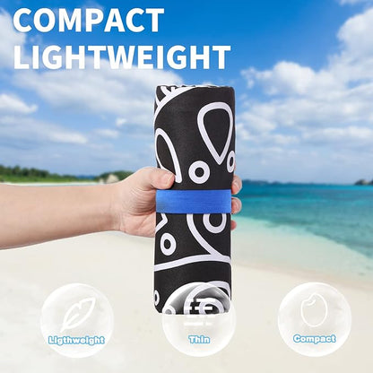 2 Pack Lightweight Thin Beach Towel Oversized 71"x32"
