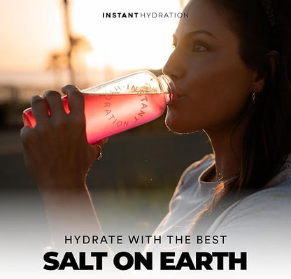 Instant Hydration Electrolytes Powder Packets - Raspberry Electrolyte Drink Mix - Zero Sugar - Keto, Vegan, Gluten-Free, Non-GMO - Boost Recovery, Brain Health, Muscle & Tissue Support- 30 Sticks