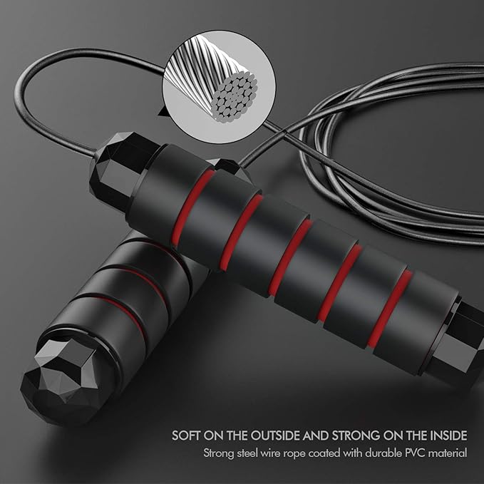 Jump Rope, Tangle-Free Rapid Speed Jumping Rope Cable