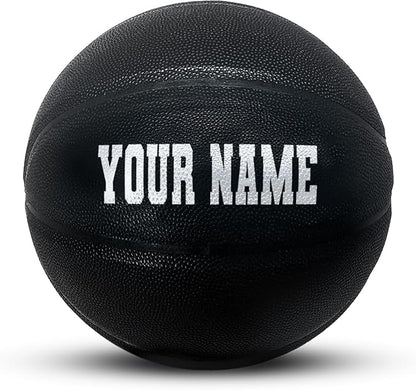 HAMMET Personalized Basketball – Customized Basketball with Your Name or Text – Multiple Colors, Fonts & Designs Available – Durable for Indoor and Outdoor - Ideal Gift for Son, Daughter, Boy or Girl