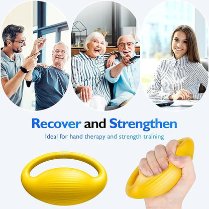 FitBeast Hand Exercise Balls - 3 Resistance Levels Stress Balls for Adults, Squeeze Balls for Hand Therapy, Rehabilitation, Arthritis, Muscle Building