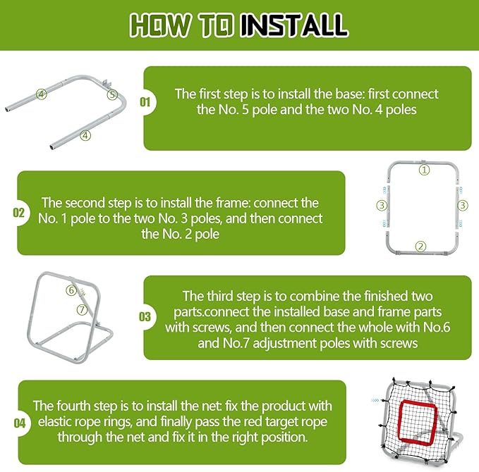 3' x 3'/1.67' x 1.67' Pro Portable Baseball and Softball Rebounder Adjustable Heavy Duty Pitch-Back Net with Bag Strap Fielding Trainer Net 3 Angles Ground Balls Line Drives Pop Flies