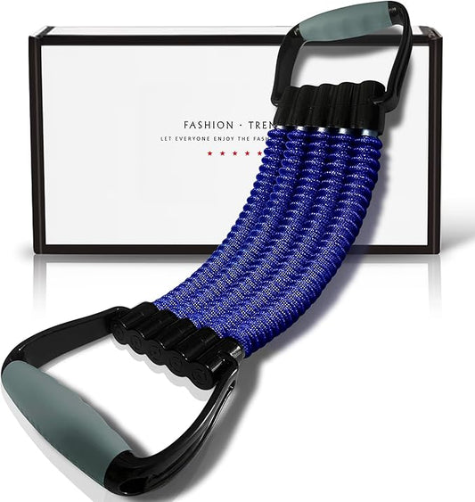 5-Level Chest Expander with Adjustable Resistance Bands, Exercise Band with Handle, Suitable for Men and Women of Different Strength Classes Fitness, Yoga, Training Home Gym Equipment