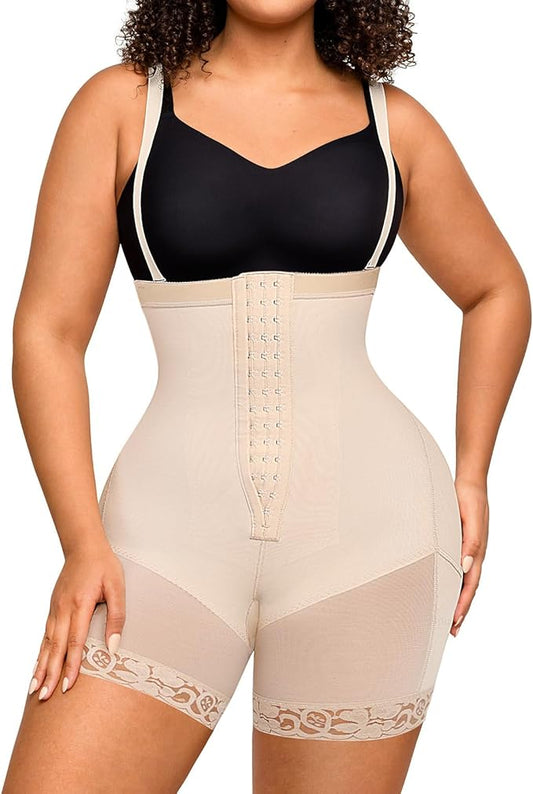 FeelinGirl Faja Body Shaper Tummy Control Shapewear for Women Butt Lifter Post Surgery Fajas Postparto Para Mujer