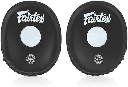 Fairtex FMV15 Muay Thai Boxing Focus Punch Mitts | Premium Syntek Leather Boxing Mitts-Lightweight & Durable Microfiber | Curved Design for Precision, Shock Absorbent & Enhanced Accuracy