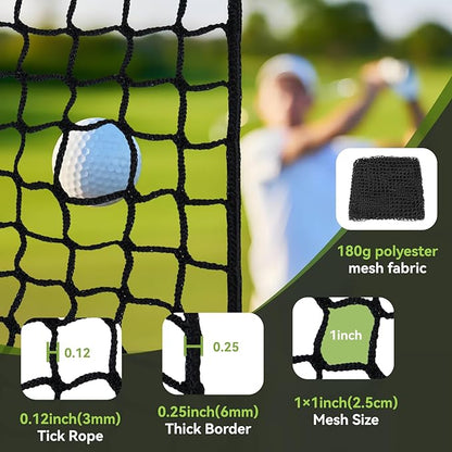 Golf Net, Golf Practice Net, for Backyard 10/15/20/25/30/40/50ft Indoor Nylon Netting
