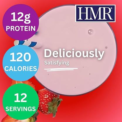HMR 120 Shake Meal Replacement Powder | Strawberry Shake Mix to Support Healthy Weight Loss | 12g of Protein | Nutritional Drink | Low Calorie Food | 12 Servings
