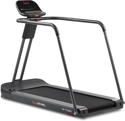 Sunny Health & Fitness Endurance Cardio Running Walking Treadmill with Extended Safety Handrails, Wide Deck, Shock Absorption, Digital Monitor, Optional Free SunnyFit® App Bluetooth Connection