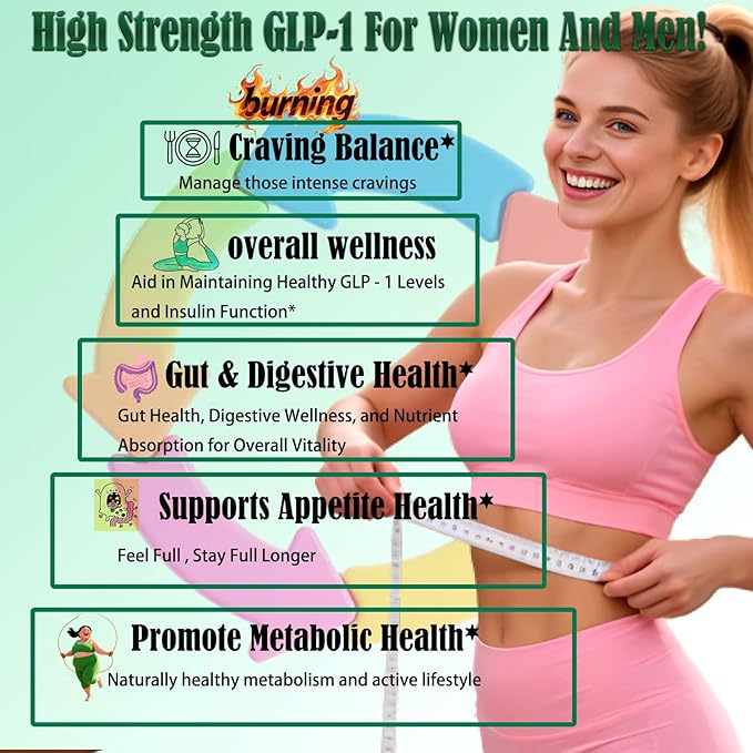 GLP-1 Supplements Drops | 9-in-1 Premium GLP1 Boost w. Berberine, Ceylon Cinnamon, Green Tea Extra- ct Eriocitrin, Naturally GLP 1 Support for Metabolism & Gut Digestion丨Raspberry, Sugar Free