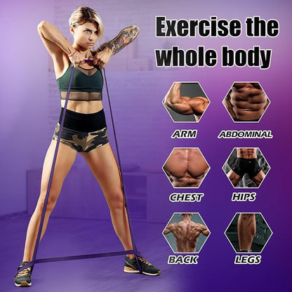 WHATAFIT Resistance Bands, Pull Up Assistance Bands, Exercise Bands, Workout Bands Set for Men and Women Home Fitness, Body Stretching, Strength Training, Physical Therapy