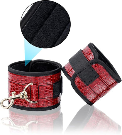 6pcs Black PU Adjustable Straps Sports Training Fitness Gear Home Yoga Set