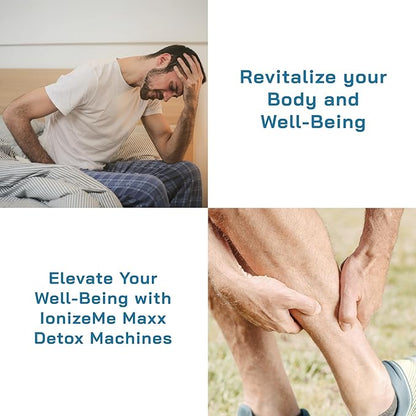 HEALTHandMED IonizeMe Maxx-Powerful 20 Volts, 2.5 Amperes Heavy Duty Ionic Foot Bath Detox Machine (Starter Package) with 5 Year Warranty and Detox Expert Phone Consultation | Made in USA
