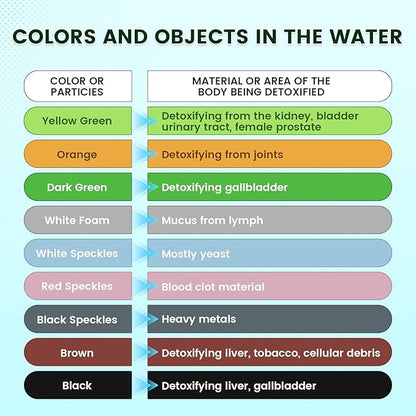 Foot Detox Machine, Portable Ionic Foot Bath Detox Machine, Ion Foot Spa Cleanser for Home Travelling USE with 10 Liners