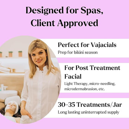 Jelly Face Mask for Facials - Lavender Hydrating, Brightening & Nourishing Jelly Mask with Free Jade Roller & Spatula | Professional Hydrojelly Masks | Vajacial Jelly Mask | 23 Oz Jar Skin Care