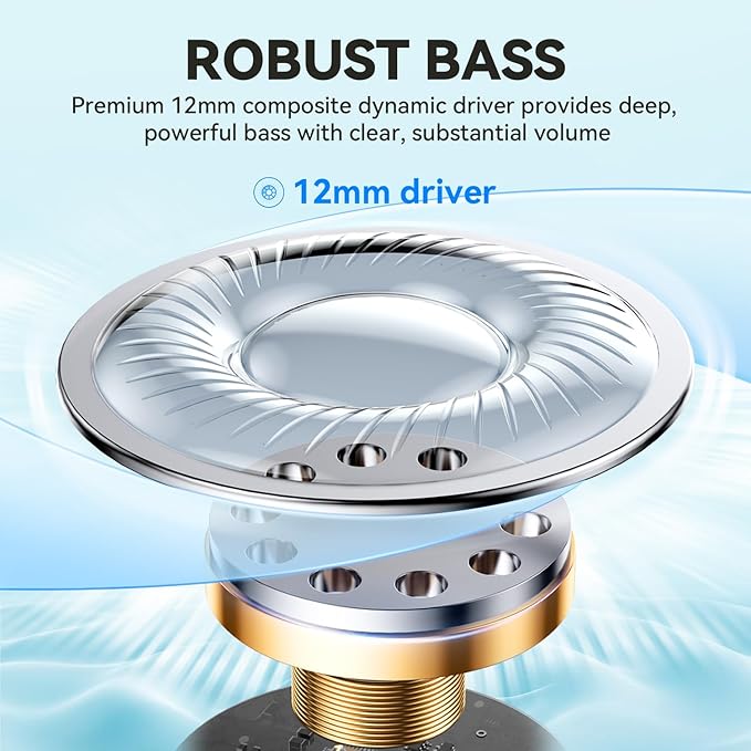 EarFun Air Life Wireless Earbuds, 12mm Driver with Deep Bass, Bluetooth 5.4 in-Ear Earbuds, 4 Mics AI ENC Call, 35H Playtime, 30 Preset EQs Via App, Comfortable Fit, Fast Charging, IPX5, Violet