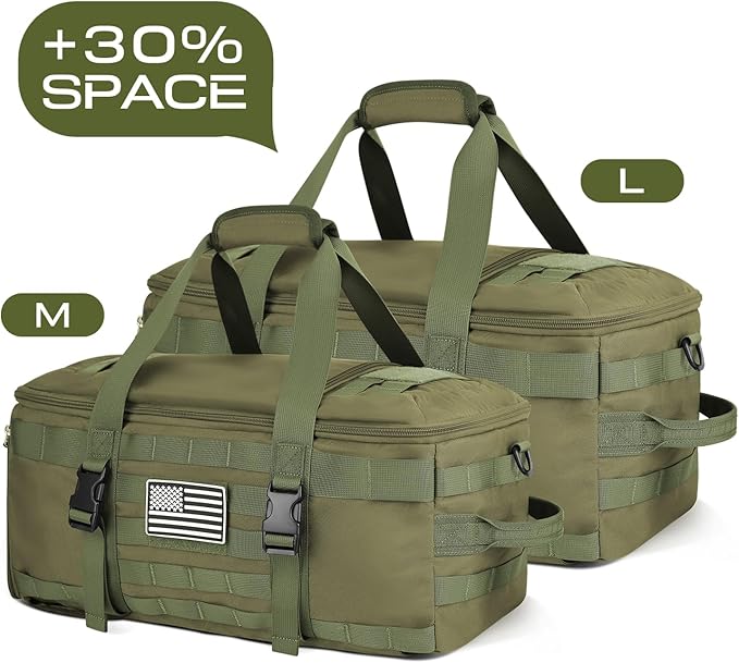 ETRONIK Gym Bags for Men, Large Tactical Duffle Backpack with Shoe Compartment, 3 in 1 Carry on Bag Travel Backpack with Wet Pocket, Weekender Overnight Range Bag for Workout Football Gym, Green