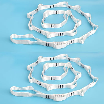 10PCS Nylon Daisy Chain Straps 23 KN for Aerial Yoga Hammock Swing Adjustable Aerial Silk Extender Hanging Rope for Aerial Yoga Belts 3.6FT 5.9FT Long