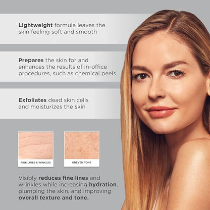 Glycolic Acid Exfoliating Serum 5.5% PFAV | Face & Body Exfoliator for All Skin | Reduces Fine Lines, Wrinkles, Dark Spots & Pore | Non-Comedogenic, Fragrance-Free | AHA Facial exfoliator | 2 Fl oz