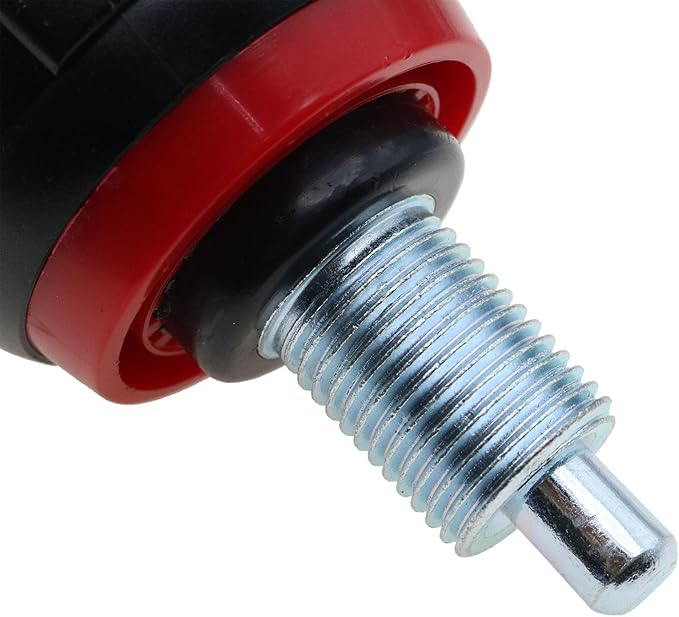 1 PCS M16 Pop Pull Pin Knob Pull Pin Spring Knob Replacement Parts for Home Exercise Bike Height Adjustment Screw Equipment Red