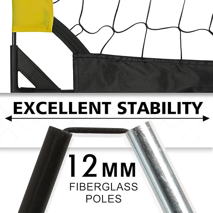 Kids Soccer Goal for Backyard, 6x4 9x5 FT Portable Soccer Nets Pop Up with Ball, Agility Ladder, Cones, Target & Carry Bag for Toddler Youth Outdoor Indoor Training Practice Sports Games Play