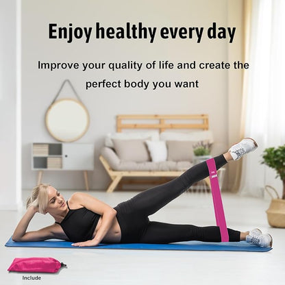 Resistance Bands for Working Out, Exercise Bands Resistance Bands Set with 5 Resistance Levels, Multi-Colored Workout Bands for Indoor & Outdoor Fitness, Leg Strength Training, Yoga