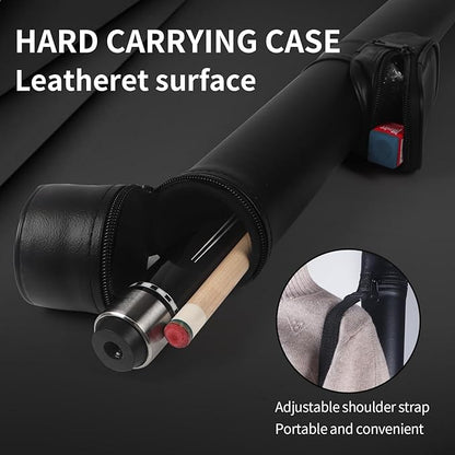 Kmise Professional Pool Cue Stick - 19 20 21oz Canadian Maple Cue Sticks, Low Deflection Shaft with Telescopic Carbon Fiber Extension, Pool Sticks for Aults, Billiard Cue Sticks with Leather Cue Case