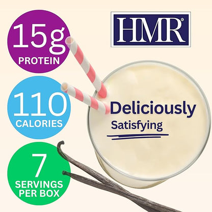 HMR 70 Plus Vanilla Shake & Pudding Mix | Meal Replacement Powder | Lactose-Free | 15g Protein | Supports Healthy Weight Loss | Easy to Make | Low Calorie | 21 Single Serving Packets