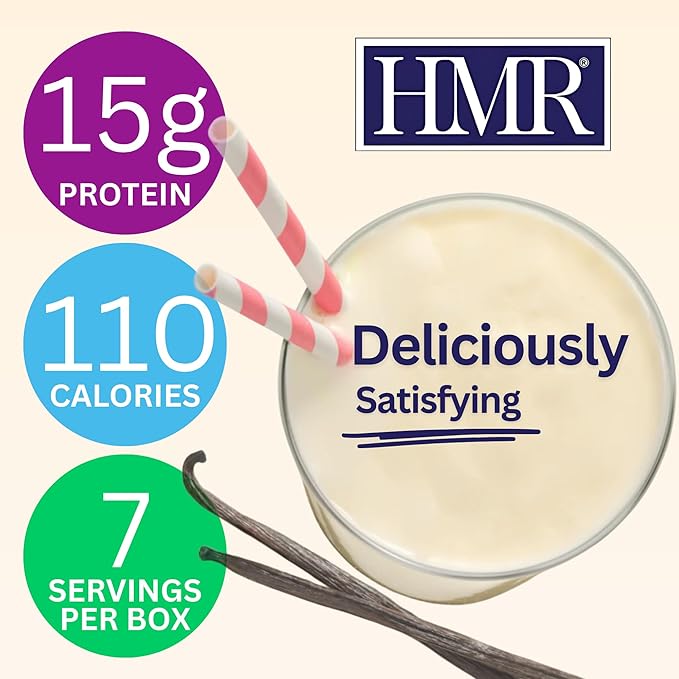 HMR 70 Plus Vanilla + Chocolate Shake & Pudding Mix COMBO | Meal Replacement Powder | Lactose-Free | 15g Protein | Easy to Make | Low Calorie | 42 Single Serving Packets each